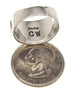 Southwest Genuine Sterling Silver Multicolor Ring Size 7-1/4 AW68006