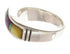 Multicolor Inlay Sterling Silver Southwest Ring Size 6-1/4 YS58750