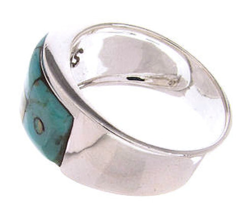 Multicolor Native American Pueblo Design Ring Size 6-3/4 JW65730