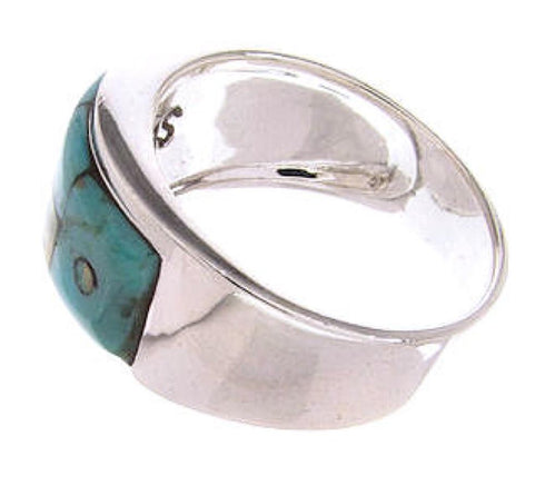 Native American Pueblo Design Multicolor Ring Size 6-3/4 JW65746