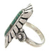 Southwest Turquoise Sterling Silver Ring Size 7 OS59419