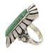 Turquoise Genuine Sterling Silver Southwestern Ring Size 7-1/2 OS59462