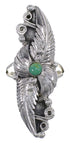Southwestern Turquoise And Genuine Sterling Silver Ring Size 7 YX81500