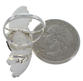 Southwest Sterling Silver Turquoise Ring Size 8 OS59041