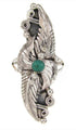 Genuine Sterling Silver Turquoise Southwestern Ring Size 7-1/2 OS59055