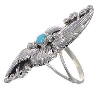 Turquoise Sterling Silver Ring Size 8 OS59064