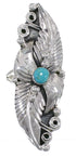 Turquoise and Sterling Silver Ring Size 4-3/4 VS60916
