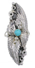 Southwest Turquoise And Sterling Silver Ring Size 8 Jewelry VS60926