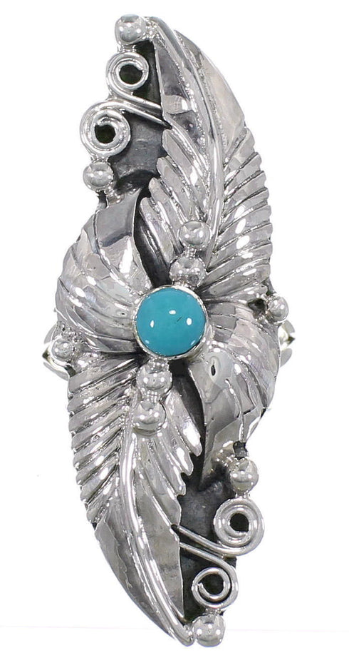 Turquoise Sterling Silver Southwestern Ring Size 8-1/2 VS60945