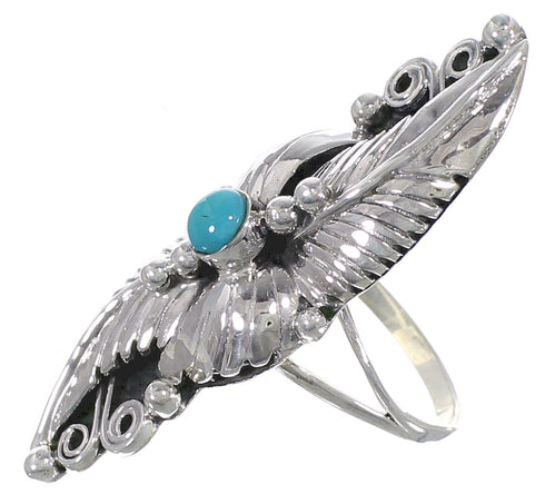 Turquoise Sterling Silver Southwestern Ring Size 8-1/2 VS60945