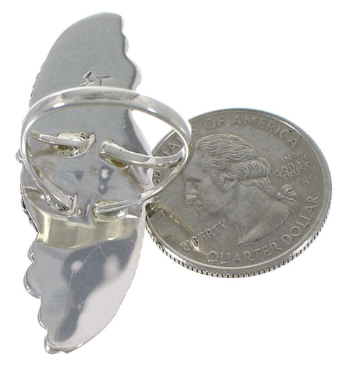 Turquoise Sterling Silver Southwestern Ring Size 8-1/2 VS60945