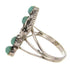 Southwestern Turquoise Silver Jewelry Ring Size 8-1/2 YS60668