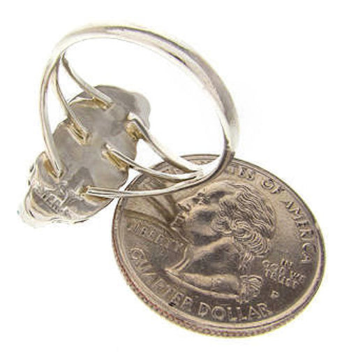 Turquoise And Silver Southwestern Ring Size 5-1/2 YS60693