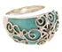 Turquoise Silver Southwestern Jewelry Ring Size 6-3/4 YS61054