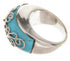 Turquoise Silver Jewelry Southwest Ring Size 6-3/4 YS61084