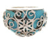 Southwest Silver Turquoise Ring Size 4-3/4 YS61106