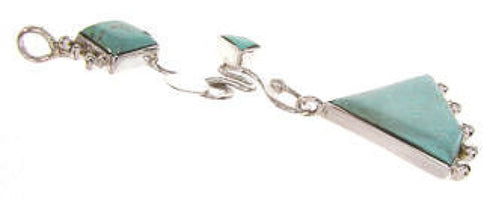 Turquoise And Sterling Silver Southwest Pendant IS59860