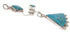 Sterling Silver And Turquoise Pendant Southwest Jewelry IS59864
