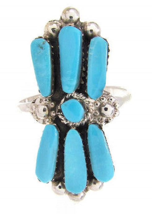 Zuni Turquoise And Sterling Silver Ring