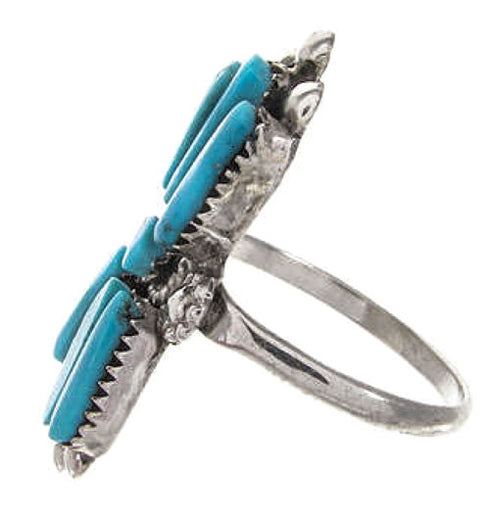 Zuni Turquoise And Sterling Silver Ring