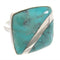 Turquoise Southwest Silver Ring Size 4-3/4 MW63732