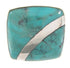 Turquoise Southwest Silver Ring Size 4-3/4 MW63732