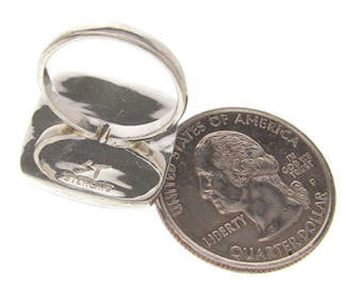 Turquoise Southwest Silver Ring Size 4-3/4 MW63732