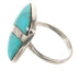 Sterling Silver Southwest Turquoise Ring Size 7-1/2 MW63765