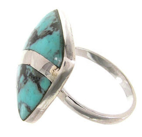 Turquoise Sterling Silver Ring Size 6-3/4 MW63778