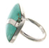 Southwest Turquoise Silver Ring Size 7-1/2 MW63806