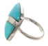 Sterling Silver Jewelry Southwest Turquoise Ring Size 4-3/4 MW63836