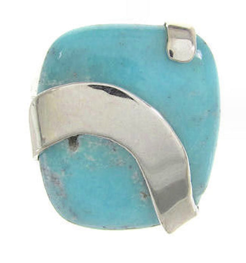 Southwest Silver And Turquoise Ring Jewelry Size 5-1/4 IS61344