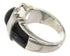 Jet Sterling Silver Southwestern Jewelry Ring Size 5-1/4 BW62913