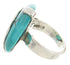 Sterling Silver Southwest Turquoise Ring Size 5-3/4 IS61242