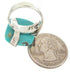 Sterling Silver Southwest Turquoise Ring Size 5-3/4 IS61242