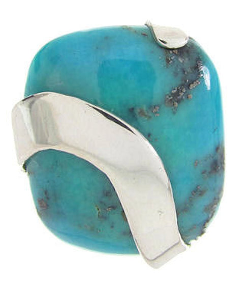 Southwest Silver And Turquoise Ring Jewelry Size 5-1/2 IS61260
