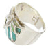 Opal Silver And Turquoise Ring Southwest Jewelry Size 4-3/4 IS60609