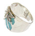 Sterling Silver Opal And Turquoise Ring Size 4-3/4 IS60641