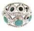 Southwestern Turquoise and Silver Ring Size 5-1/4 PS61371
