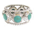 Southwestern Turquoise and Silver Ring Size 5-1/4 PS61371