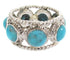 Southwest Silver Turquoise Ring Size 6-3/4 PS61520