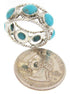 Southwest Silver Turquoise Ring Size 6-3/4 PS61520