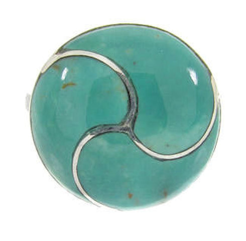 Silver Turquoise Southwest Jewelry Ring Size 5-3/4 YS63380