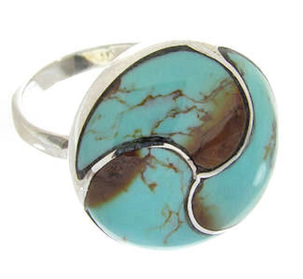 Turquoise Silver Southwest Jewelry Ring Size 4-3/4 YS63385
