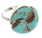Turquoise Silver Southwest Jewelry Ring Size 4-3/4 YS63385