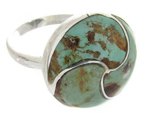 Turquoise Silver Southwest Jewelry Ring Size 5-1/2 YS63396