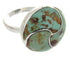 Turquoise Silver Southwest Jewelry Ring Size 5-1/2 YS63396