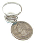 Turquoise Southwest Sterling Silver Jewelry Ring Size 4-3/4 YS63405