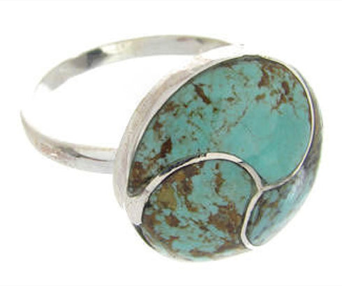 Turquoise Sterling Silver Southwest Jewelry Ring Size 5-1/4 YS63437