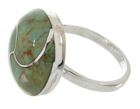 Turquoise Sterling Silver Southwest Jewelry Ring Size 5-1/4 YS63439